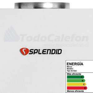 Calefon SPLENDID Tiro Natural Master 11 Litros Gas Natural